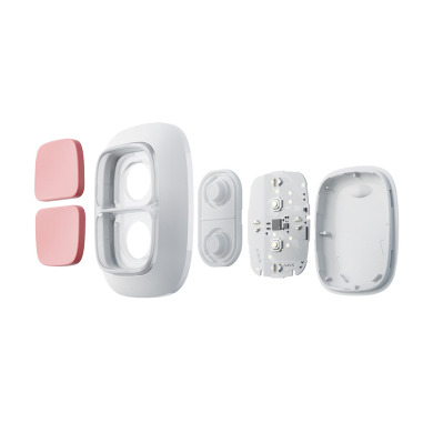 Беспроводная экстренная кнопка Ajax Doublebutton белая