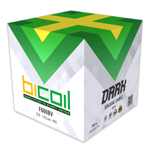 Коаксиальний кабель BiCoil F660BV DARK CCS 1.02 мм 75 Ом 305м