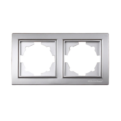 Рамка подвійна Enzo Срібний камінь