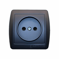 Розетка без заземлення 16 А Acura Графіт