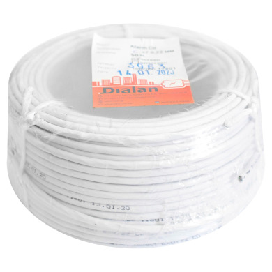 Сигнальний кабель (мідь) CU 6x7 / 0.22 екранований бухта 50м Dialan