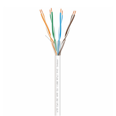 Витая пара UTP Cat.5E 4PR CU (100 МГц) PVC Indoor 305м Dialan	