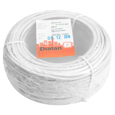 Сигнальный кабель ( медь) CU 8x7/0.22 неэкранированный 50м Dialan
