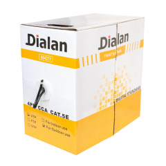 Вита пара UTP Сat.5Е 4PR CCA 0.48 PE Outdoor 305 м Dialan