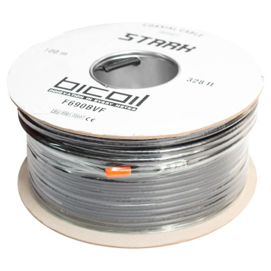 Коаксиальний кабель BiCoil F690BVF STARK CCS 1.02 мм 75 Ом 100м