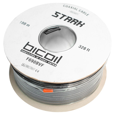 Коаксиальний кабель BiCoil F690BVF STARK CCS 1.02 мм 75 Ом 100м