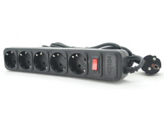 Фильтр-удлинитель сетевой MERLION B5100 5 розеток, черный 10 м, (пакет)