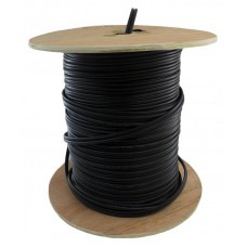 Кабель коаксіальний Dialan RG59 0,8 Cu + 2x0,50 мм2 Econom (з живленням) Чорний 305 м