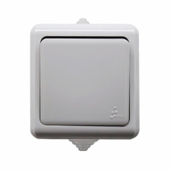 Выключатель одноклавишный IP54 Серый