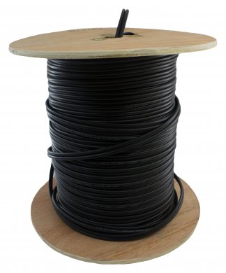 RG59 0,8 Cu+2x0,5мм (2х0,2мм2) (с питанием) Черный 305 м Dialan