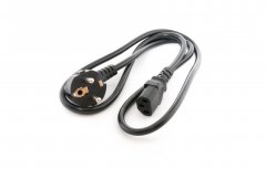 Кабель живлення Schuko PC-186 CEE7 / 17-C13, 1.2M, 0.75mm, OEM