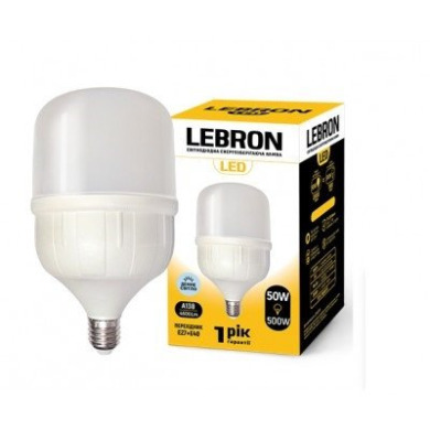 LED ЛАМПА LEBRON L-А138, 50W, Е27-Е40, 6500K, 4250LM.