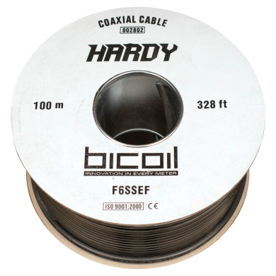 Коаксиальный кабель BiCoil F6SSEF HARDY CCS 1.02 мм 75 Ом 100м