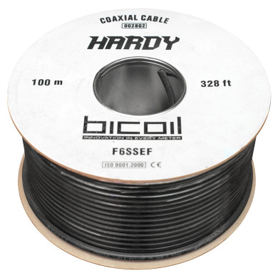 Коаксиальный кабель BiCoil F6SSEF HARDY CCS 1.02 мм 75 Ом 100м