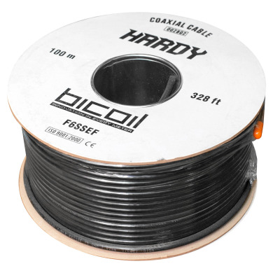 Коаксиальный кабель BiCoil F6SSEF HARDY CCS 1.02 мм 75 Ом 100м