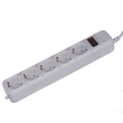 Фильтр-удлинитель сетевой GREELITE SP3 5 розеток, белый 1,8 м,