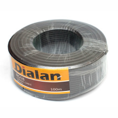 Коаксиальний кабель Dialan RG58U   0.80 мм (кольоровий екран) 50 Ом 100м