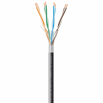 Витая пара FTP Cat.5E 4PR Cu (350МГц) PE Outdoor 100м Dialan	