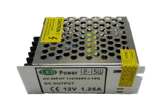Блок живлення DC12V 15W AC170V-260V IP21, 1,25А