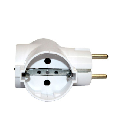 Трійник із заземленням 16 A