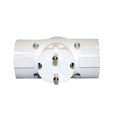 Трійник із заземленням 16 A