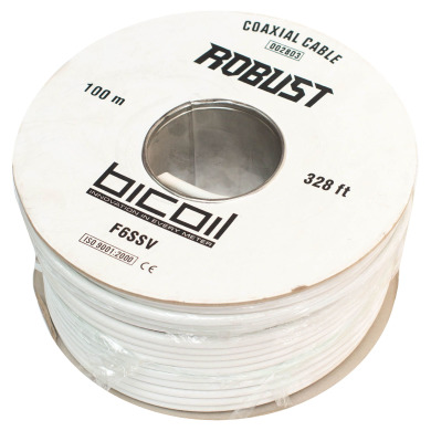Коаксиальний кабель BiCoil F6SSV ROBUST CCS 1.02 мм 75 Ом 100м