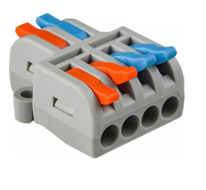 Клемма соединительная универсальная двухсторонняя 2/4 отверстия/ 0,08-2,5мм2 32А 250В (50 шт. в коробке)