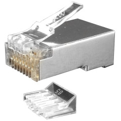Коннектор Merlion RJ-45 8P8C FTP Cat-6 (50 шт/уп.) экранированный