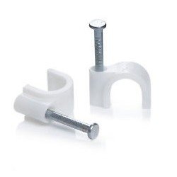 Кабельная клипса круглая 14мм (100шт) (APRO)