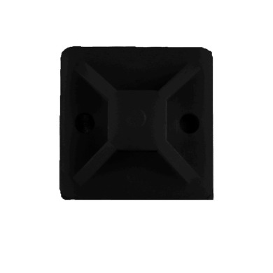 Майданчик для стяжки самокл. 20х20 мм 50 шт/уп. Чорний