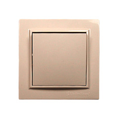 Вимикач одноклавішний Enzo Латте