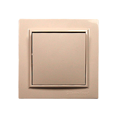 Вимикач одноклавішний Enzo Латте