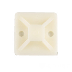 Майданчик для стяжки самокл. 40х40 мм 100 шт/уп. Білий