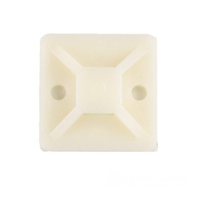 Майданчик для стяжки самокл. 40х40 мм 100 шт/уп. Білий