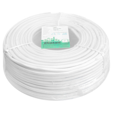 Силовий кабель ПВС 2x1 Dialan ГОСТ 100м