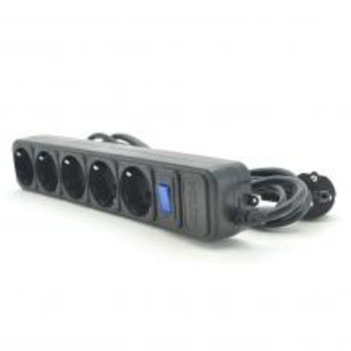 Фільтр-подовжувач мережевий MERLION B518 5 розеток,чорний 1,80 м,