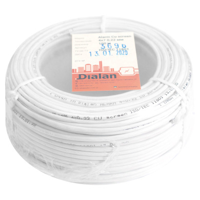 Сигнальний кабель Dialan (мідь) CU 4x7 / 0.22 екранована 100 м