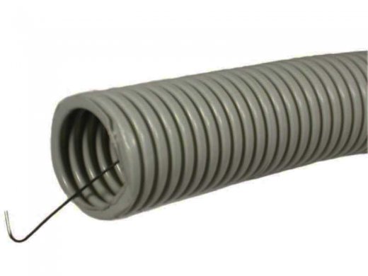 Гофротруба стандарт D 20 мм (100м) (с протяжкой)