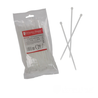 Стяжка кабельная Белый 4х150 мм 100шт./п.