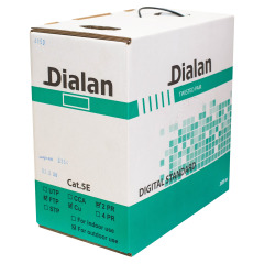 Вита пара FTP Cat.5E 2PR Cu (350МГц) PE Outdoor 305 м Dialan