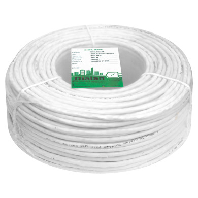 Вита пара UTP Cat.5E 4PR CU (350 МГц) PVC Indoor 50м Dialan