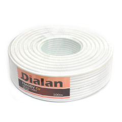 Коаксиальный кабель Dialan F660BV Cu 1.02 мм 75 Ом 100 м