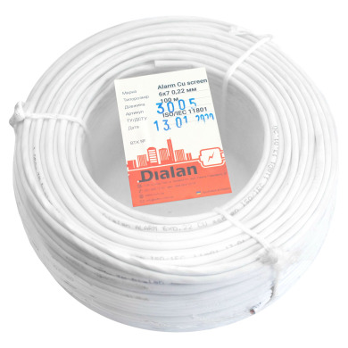 Сигнальный кабель Dialan ( медь) CU 6x7/0.22 экранированный 100м Dialan