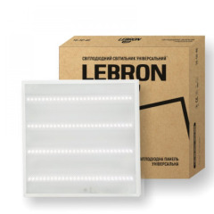LED СВ-К LEBRON L-LPU-PRISMATIC, 36W, УНІВ., 595*595MM, 4000K, 3000LM