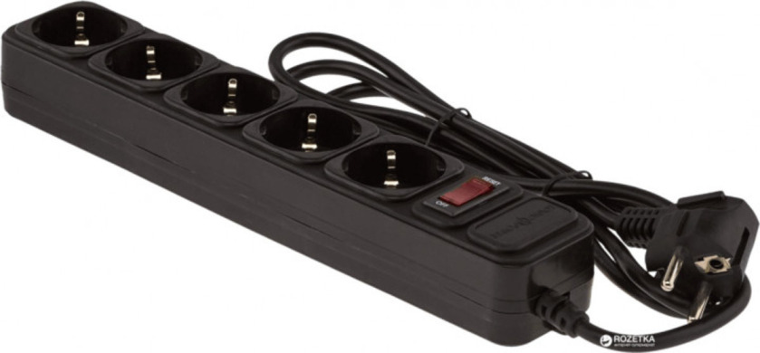 Мережевий фільтр LP-X5, 2 м Black