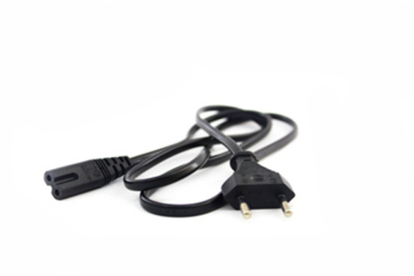 Кабель живлення 1.2м, 0.5мм, PC-184/2 CEE7/16-C7 2 PIN (для побутової техніки), black, OEM