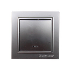 Выключатель с подсветкой Enzo Серебряный камень