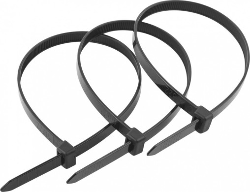 Стяжки нейлонові 2,5x100 мм чорні 100 шт