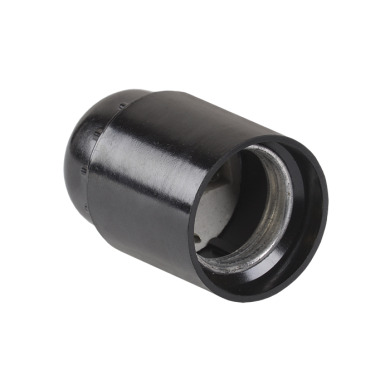 Патрон Е27 підвісний, карболіт, чорний