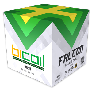 Коаксиальний кабель BiCoil RG59 FALCON Cu 0.81 мм 75 Ом 305м